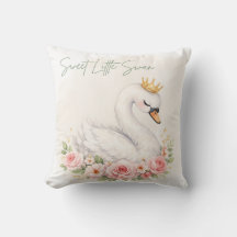 One Sweet Swan Pillow