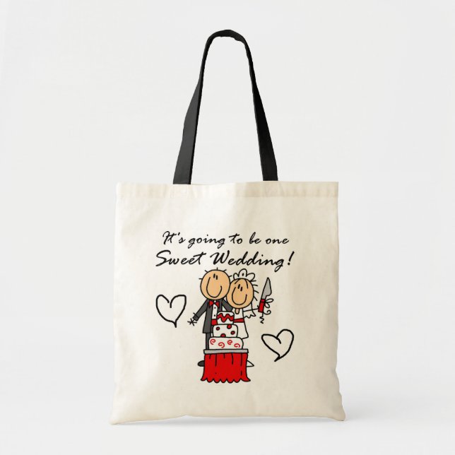 One Sweet Wedding T-shirts and Gifts Tote Bag (Front)