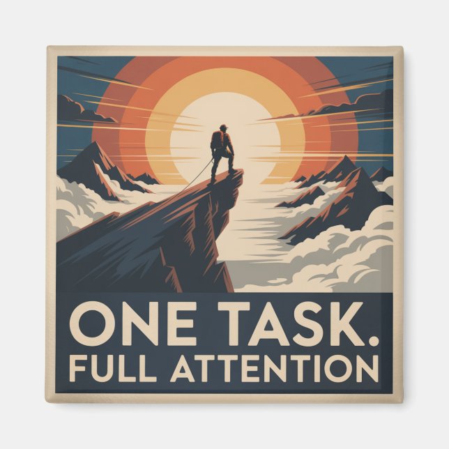 One Task. Full Attention Magnet (Front)