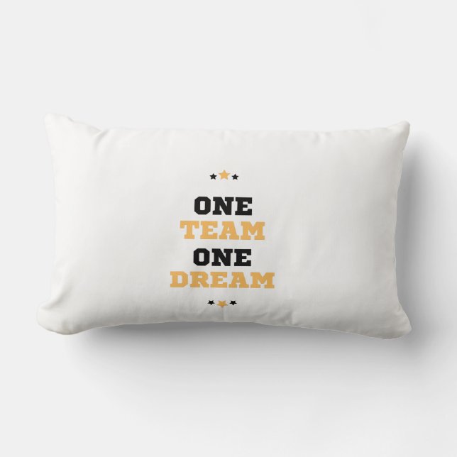 One team one dream lumbar cushion (Front)
