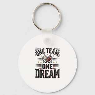 One Team One Dream Vintage Sports Team Shirt_1 Key Ring