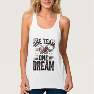 One Team One Dream Vintage Sports Team Shirt_1 Singlet
