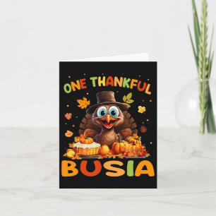 One Thankful Busia Graphic Fall Thanksgiving  Card
