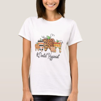 One Thankful Dental Hygienist Fall Autumn Thanksgi T-Shirt