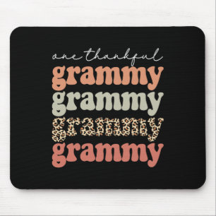 One Thankful Grammy Autumn Tree Fall Leaves Thanks Mouse Pad