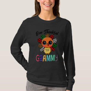 One Thankful Grammy Turkey Family Thankgivings T-Shirt