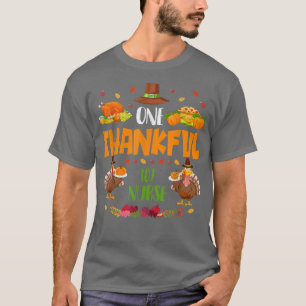 One Thankful ICU Nurse Fall Autumn Thanksgiving T- T-Shirt