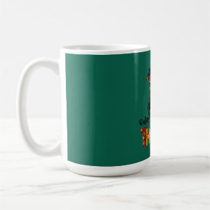 One Thankful Mama Funny Messy Bun Fall Autumn Than Coffee Mug