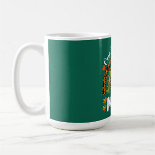 One Thankful Mum Thanksgiving Rainbow Fall Leopard Coffee Mug