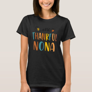 One Thankful Nona Fall Autumn Thanksgiving T-Shirt