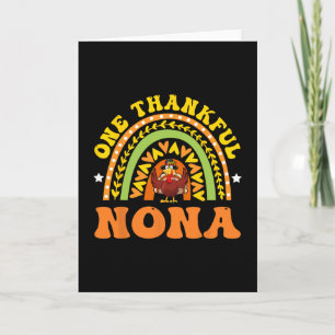 One Thankful Nona Thanksgiving Family Card