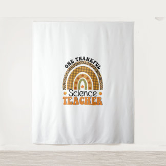 One Thankful Science Teacher Groovy Thanksgiving R Tapestry