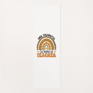 One Thankful Science Teacher Groovy Thanksgiving R Yoga Mat