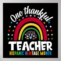 One Thankful Teacher Hispanic Heritage Month Flags