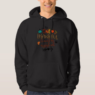 One Thankful Teaching Assistant Leopard Fall Thank Hoodie
