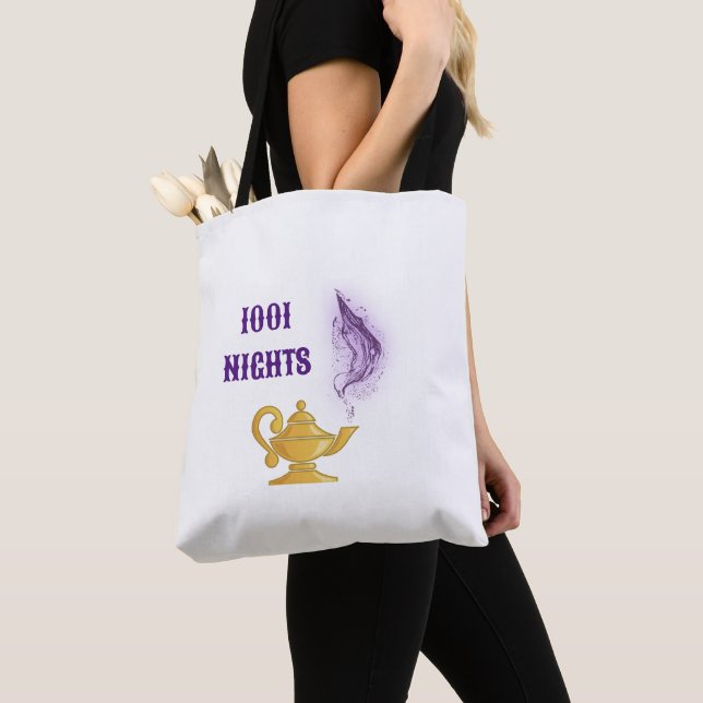 One Thousand and One Nights Aladdin Magic Genie Tote Bag (Close Up)