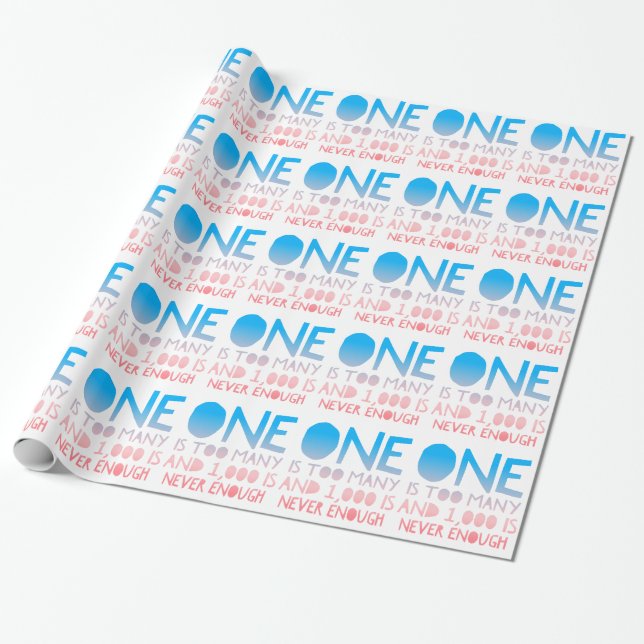 One Too Many Funny AA Recovery Alcoholic Shirt Wrapping Paper (Unrolled)
