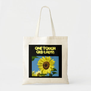 One Touch Old Lady! Tote bag gifts Sunflowers