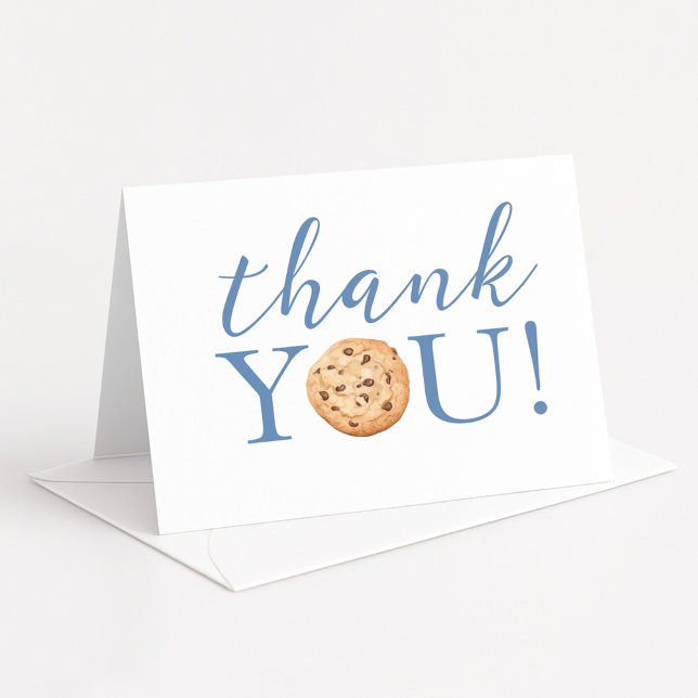 One Tough Cookie 1st Birthday Thank You Card  (Creator Uploaded)