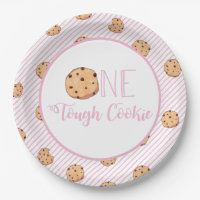 One Tough Cookie cookies and Pink stripes Birthday