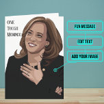 One Tough Momala is Kamala Birthday Card<br><div class="desc">Kamala Harris is a symbol of strength for many. If you know a similar strong woman, or mama (Momala), then send them this card for a birthday or other occasion. Inside we've written just the right message to speak to the moment; but you can customise it with your own words....</div>