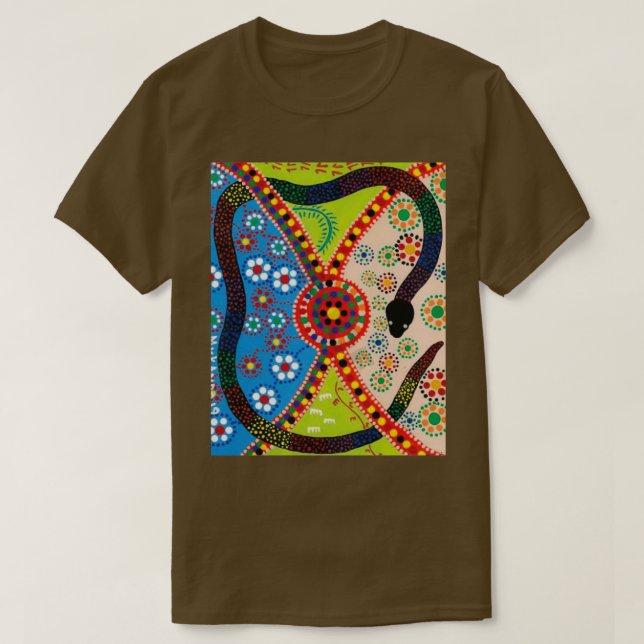 One Tribe Protected by Rainbow Serpent  T-Shirt (Design Front)