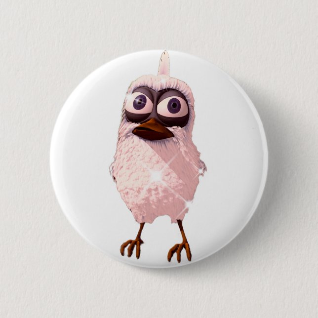 One tries to fly away 6 cm round badge (Front)