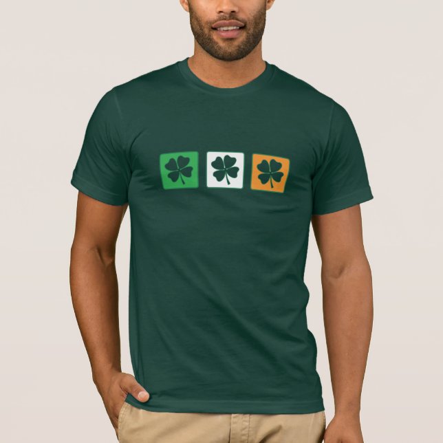 One, Two, Three Clovers 2 T-Shirt (Front)