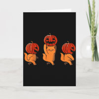One Two Three Cute Kittens Pumpkin Halloween Soky