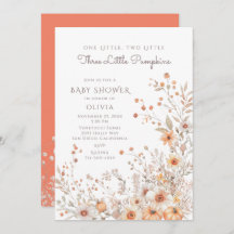 One, Two, Three Little Pumpkins Baby Shower