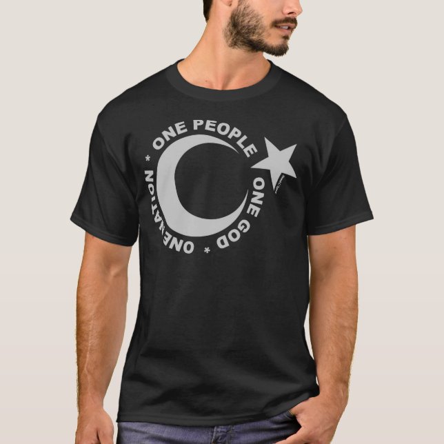 One Ummah Star & Crescent T-Shirt (Front)