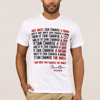 ONE VOICE-BARACK OBAMA nbckgrnd T-Shirt