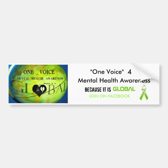 "One Voice...Bumper Sticker (Front)