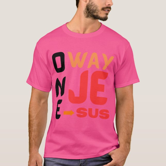 One Way Jesus T-Shirt (Front)