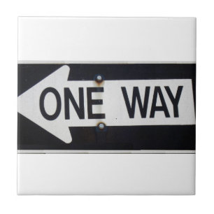 One Way Sign Tile