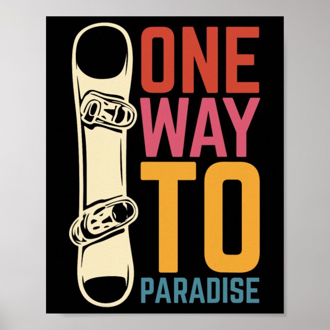 One Way To Paradise  Poster (Front)