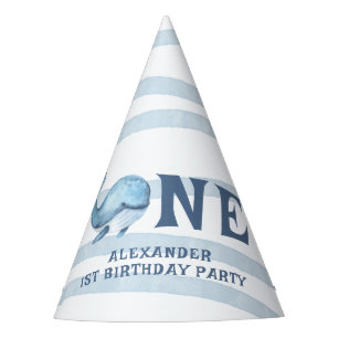 ONE WHALE 1st Birthday Under The Sea Party Hat