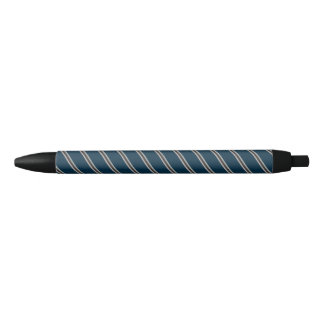One wide and three narrow downward stripes pattern black ink pen