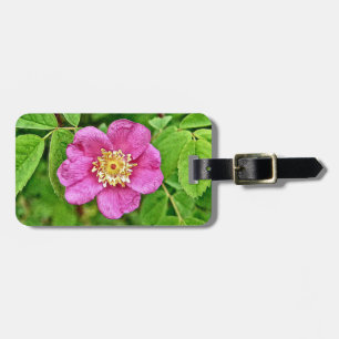 One Wild Rose Luggage Tag