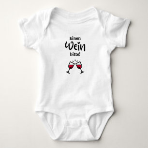 One wine please wine baby bodysuit