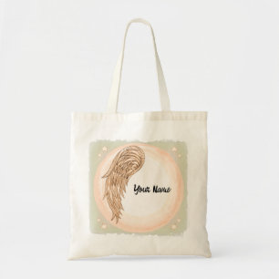 one wing angel tote bag