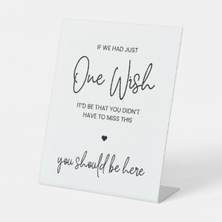 One Wish | Memorial Sign for Weddings and Events 