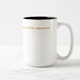 "One With" / Black 15 oz Two-Tone Mug