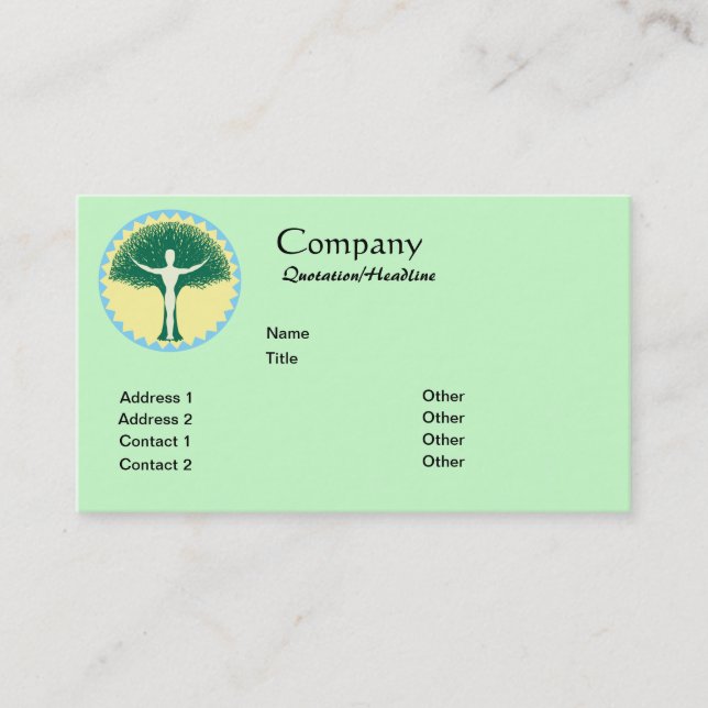 One With Design Business Card (Front)