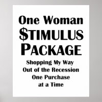 One Woman Stimulus Package Shopper's Economics