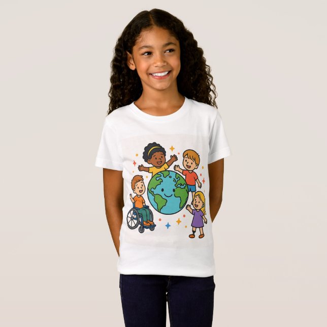 One World, All Abilities T-Shirt (Front Full)