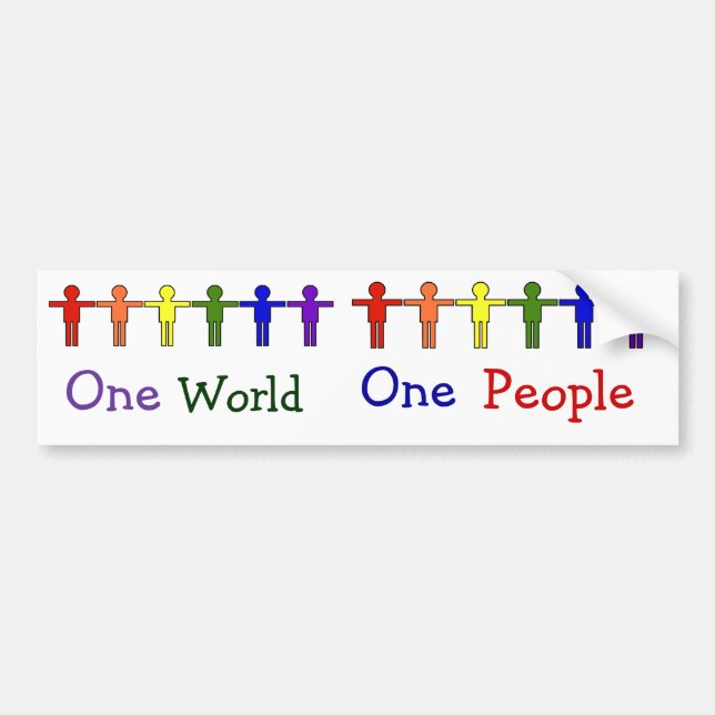 One World Bumper Sticker (Front)