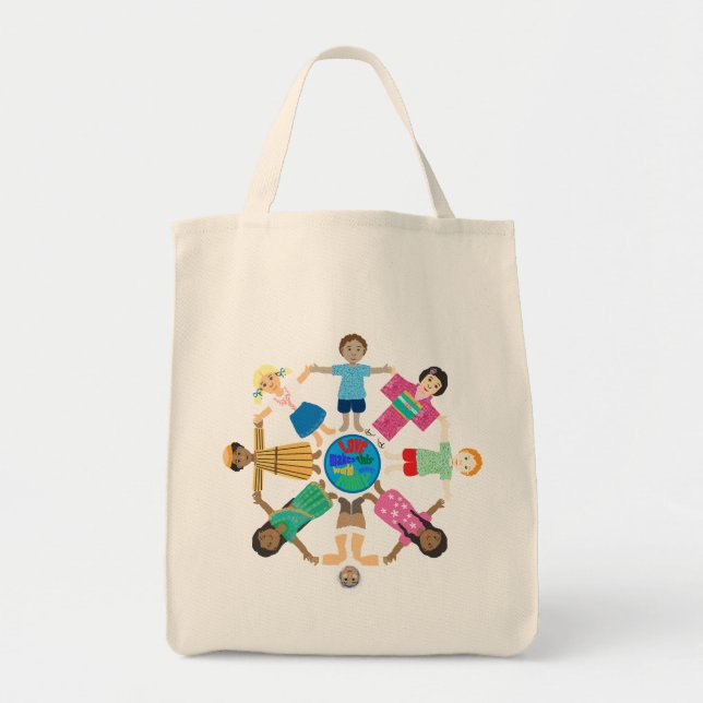 One world one family tote bag (Front)