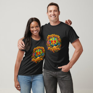 One World One People Psychedelic Earth T-Shirt