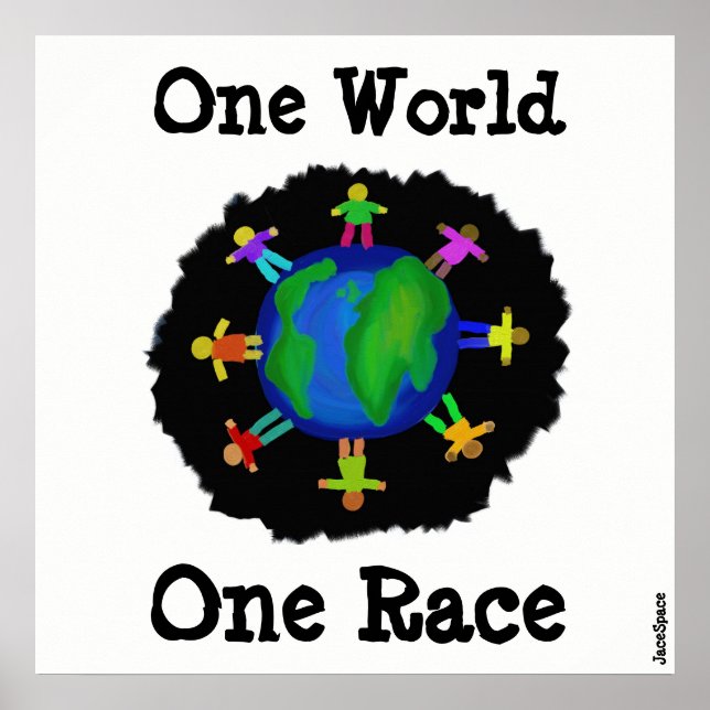 One World, One Race Poster (Front)